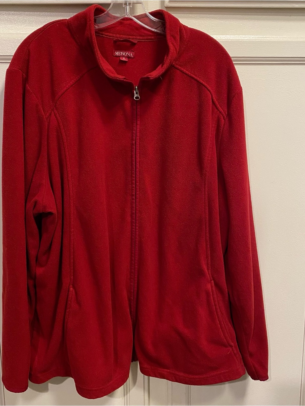 Merona Red Full-Zip Fleece Jacket